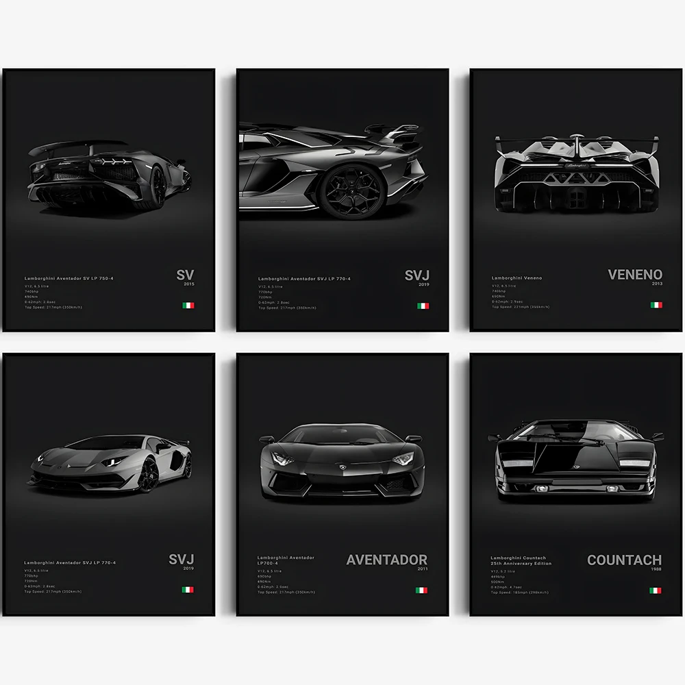 Картина на холсте для спортивных автомобилей