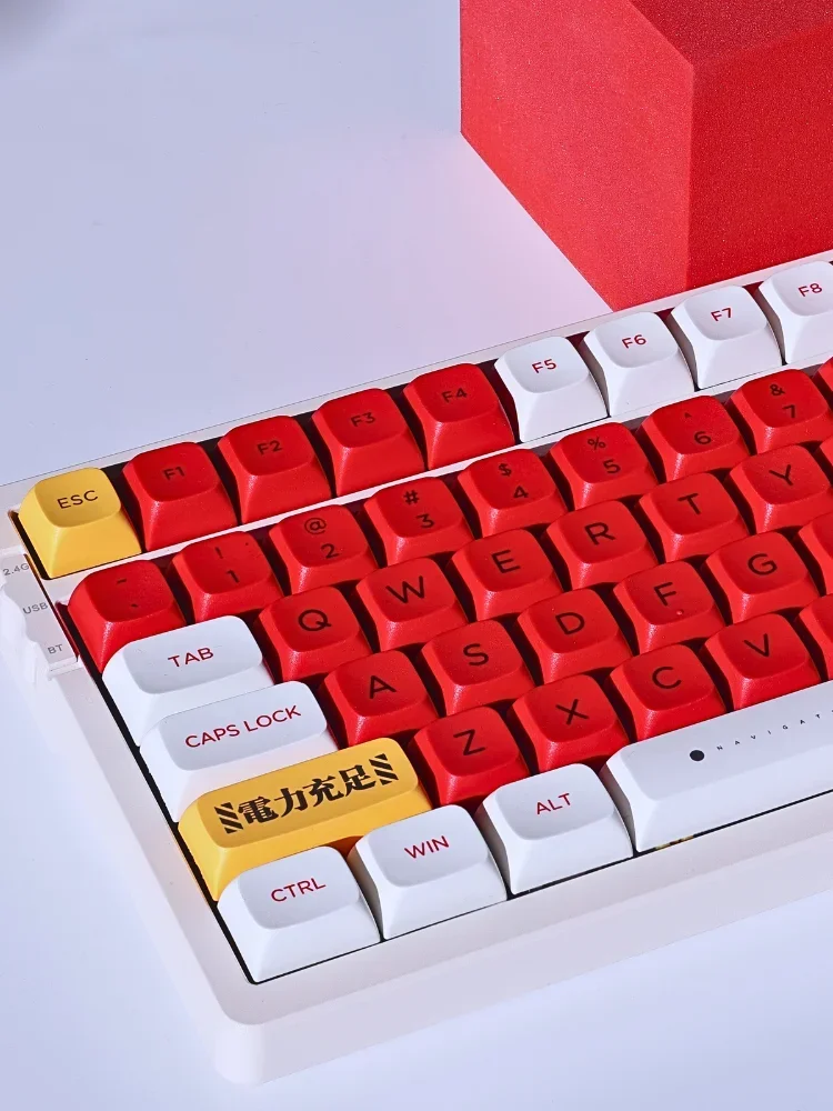Клавиатура Keycap XDA Высота Красный Пятисторонняя сублимация GMK75/68/87/98/104