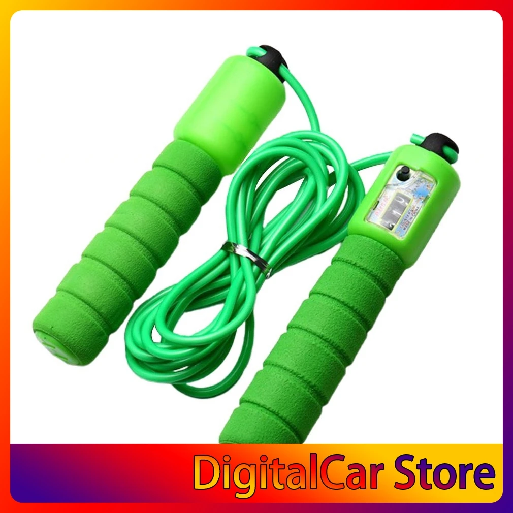 

Умный электронный счетчик для взрослых Фитнес-Скакалка веревка с высоким разрешением Точный Цифровой дисплей Нескользящая ручка из термоп...