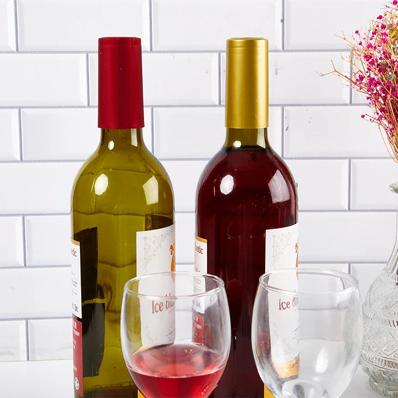 Термоусадочные пластиковые колпачки для винных бутылок 30 х60 мм 100 шт.