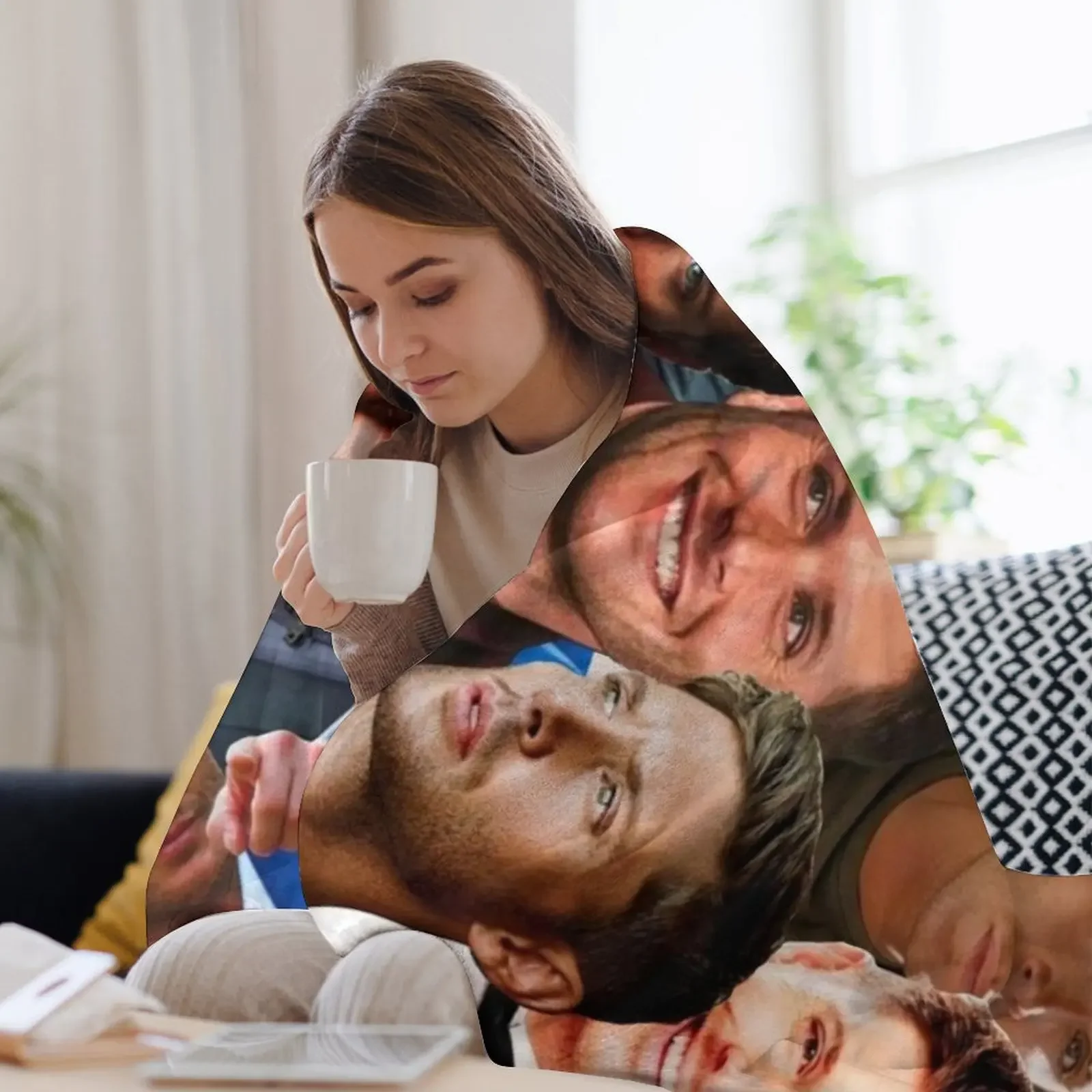 Одеяло с фотоколлажем Jensen Ackles лохматое одеяло и пледы одеяла
