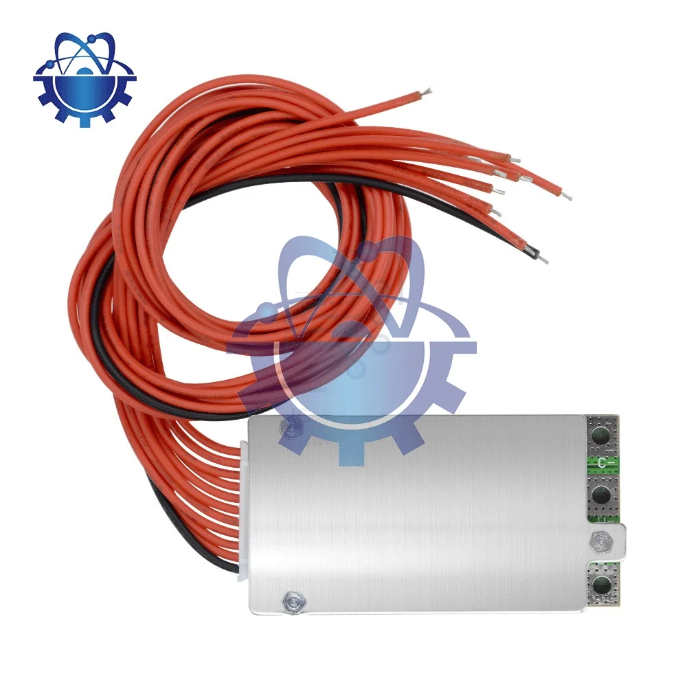 

BMS 10S 36V 15A Lithium Li-ion Battery Protection Board 10S BMS Charging PCB PCM With Heat Sink For Ebike Power Bank Charging