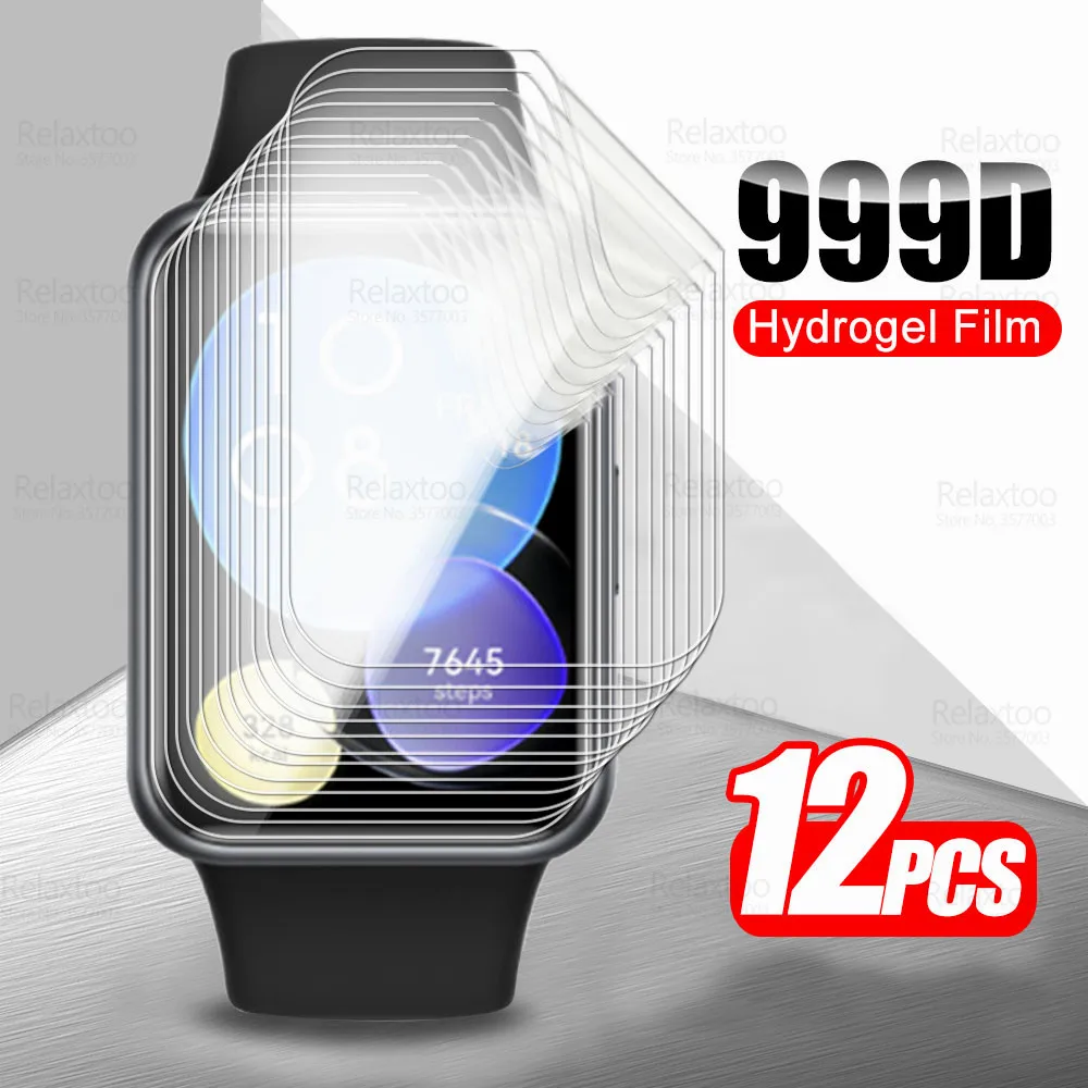

Изогнутая мягкая Гидрогелевая пленка 999D для Huawei Watch Fit 2, протектор экрана Huaweii Huawie WatchFit 2 Fit2 WatchFit2, не стекло, 12 шт.