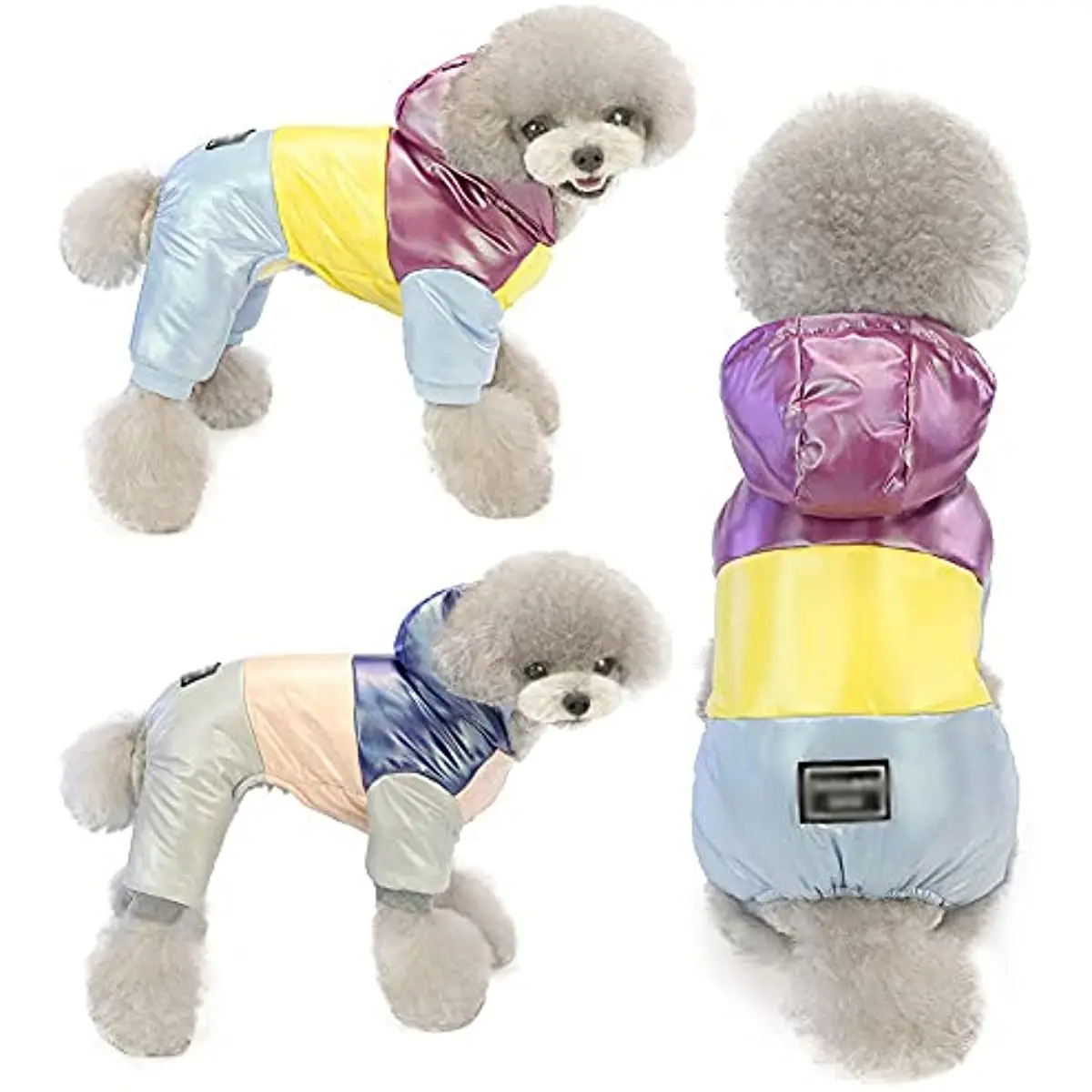 

Winter Puppy Waterproof Dog Coat Hooded Jacket Warm Fleece Jumpsuit Snowsuit Winter Coats for Chihuahua Yorkie Poodles Maltese