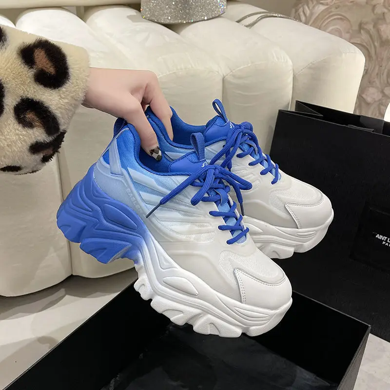 

2022 Spring Women Shoes Fashion Women's Platform Sneakers Ladies Colors Casual Shoes Lightweight Breathable Sport Shoes