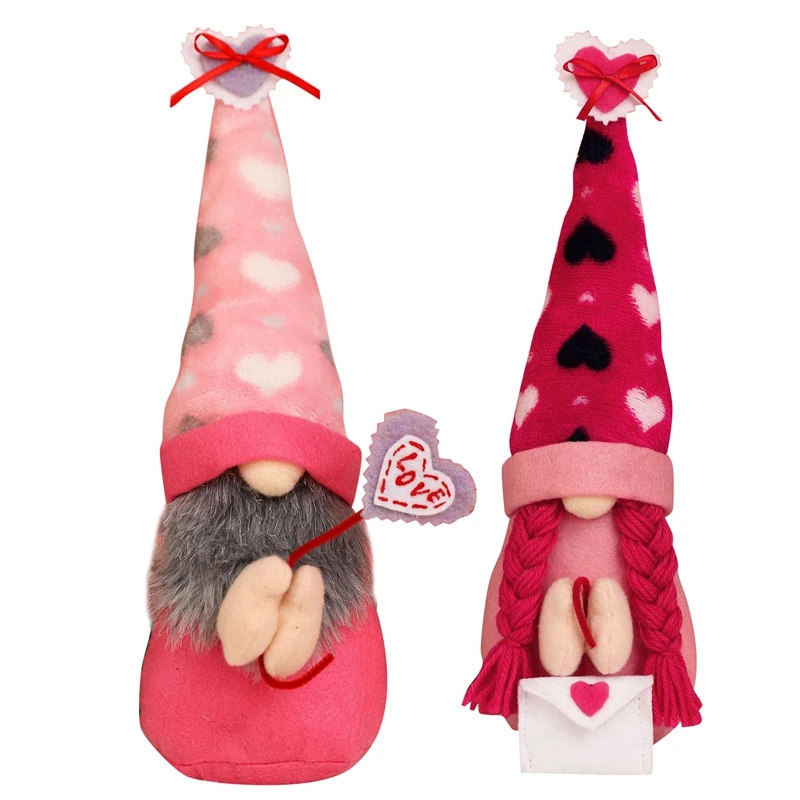 

Акция! Кукла Гном на День святого Валентина-Мистер и миссис скандинавский томте украшения-шведские карликовые фигурки декор для стола пода...