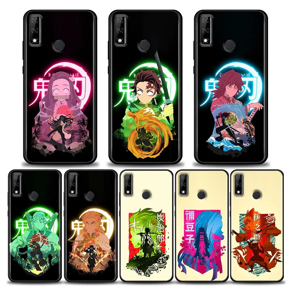 

Japan Anime Demon Slayer Comic Phone Case For Honor X8 60 8X 9X 50 30i 21i 20 9A Play Nova 8i 9 SE Y60 Magic4 5G Pro Lite Cover