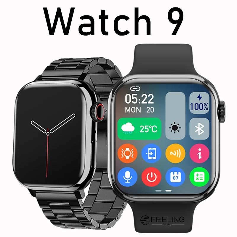 

New Smart Watch 9 Men Women apple watch ultra Bluetooth Call Waterproof Blood Oxygen Wireless Charging iw9 series 8 For Apple