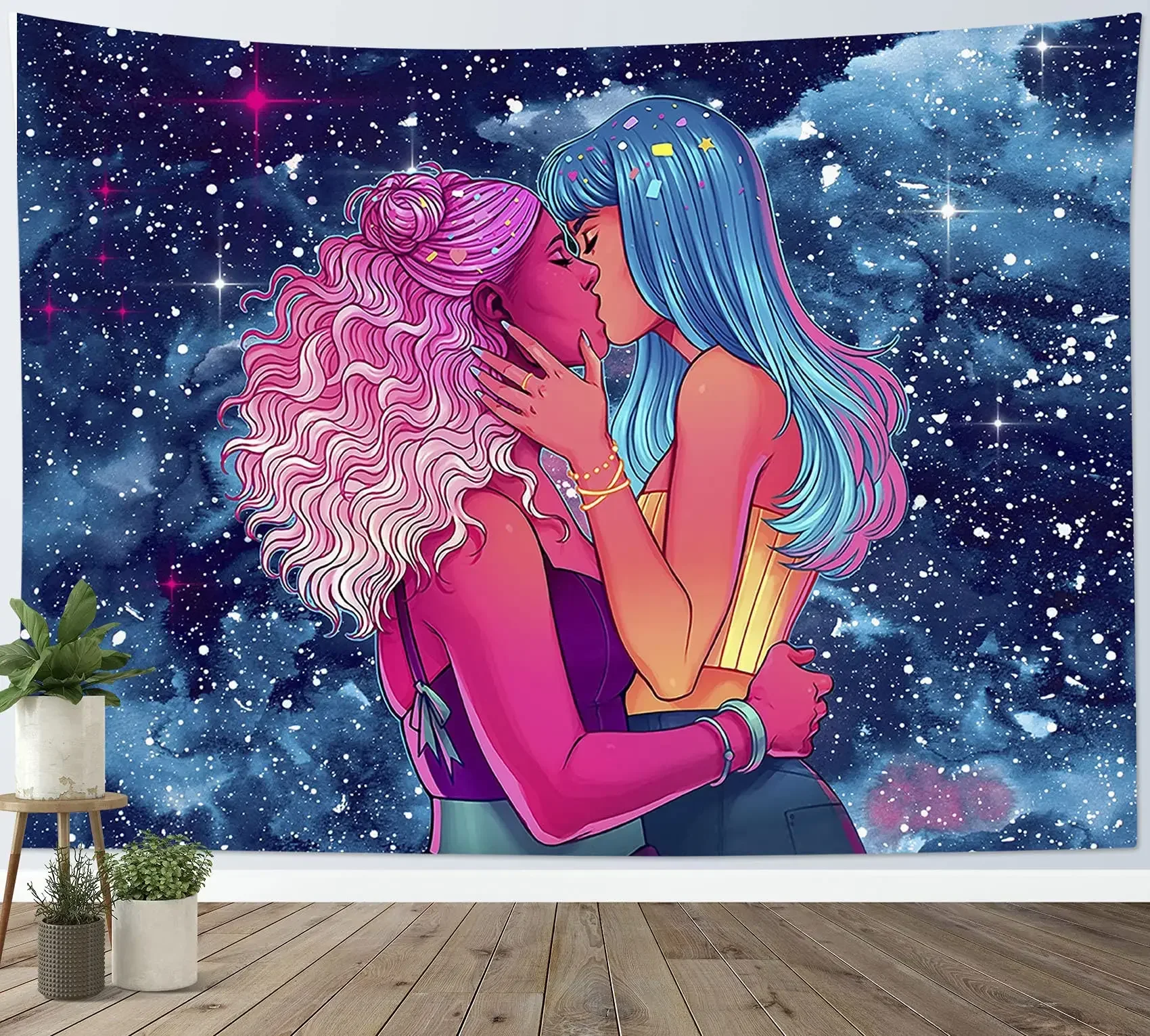 Яркий настенный гобелен для ЛГБТ гордости гобелены лесбиянок геев бисексуалов