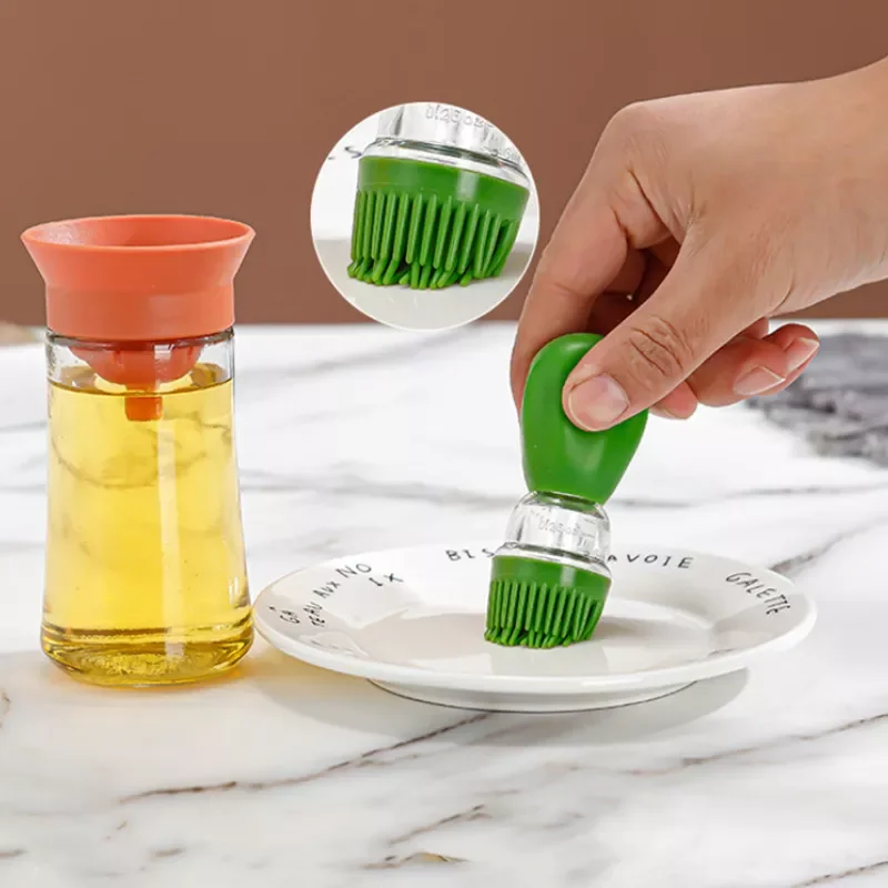 

Kitchen Silicone Oil Bottle Oil Brush Baking Barbecue Grill Oil Brush Dispenser Pastry Steak Oil Brushes Kitchen Baking BBQ Tool