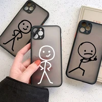 cute funny couple case for iphone 11 12 pro max xs max x xr 7 8 plus 13 mini 6 6s se 2020 matte hard cover for iphone 13 pro max