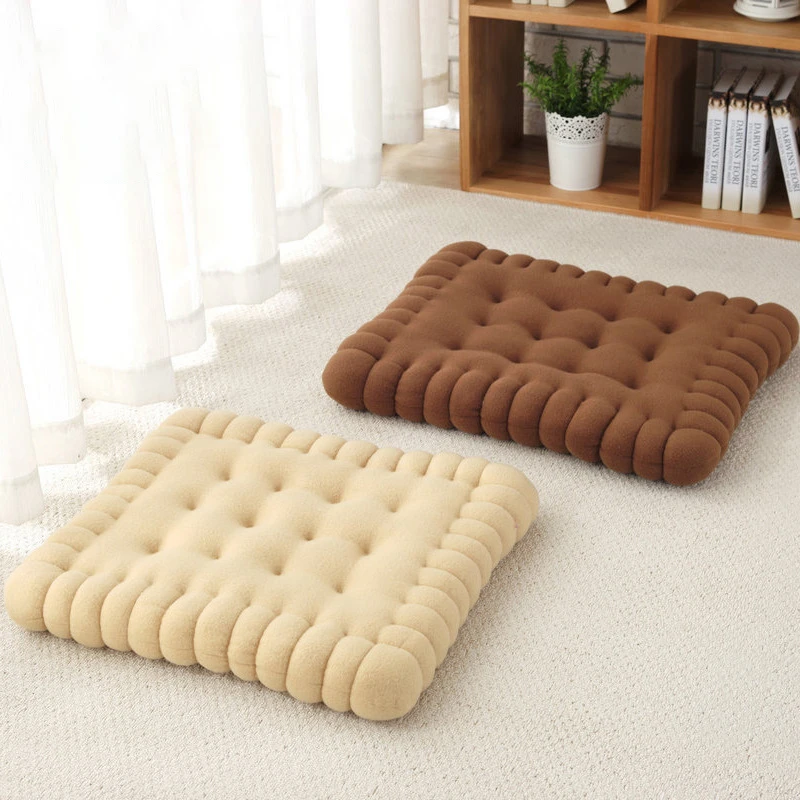 

Sitting Cushion,Creative Biscuit Shape Cushion Classical Pillow Chair Car Seat Pad Decor Cookie Tatami Back Cushion For Sofa