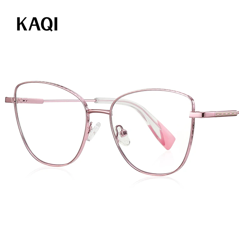 

54mm NEW Women Optical Glasses Frame Fashion Metal Cat Eye Vintage Myopia Prescription Eyeglasses Men Spectacle Frames Eyewear