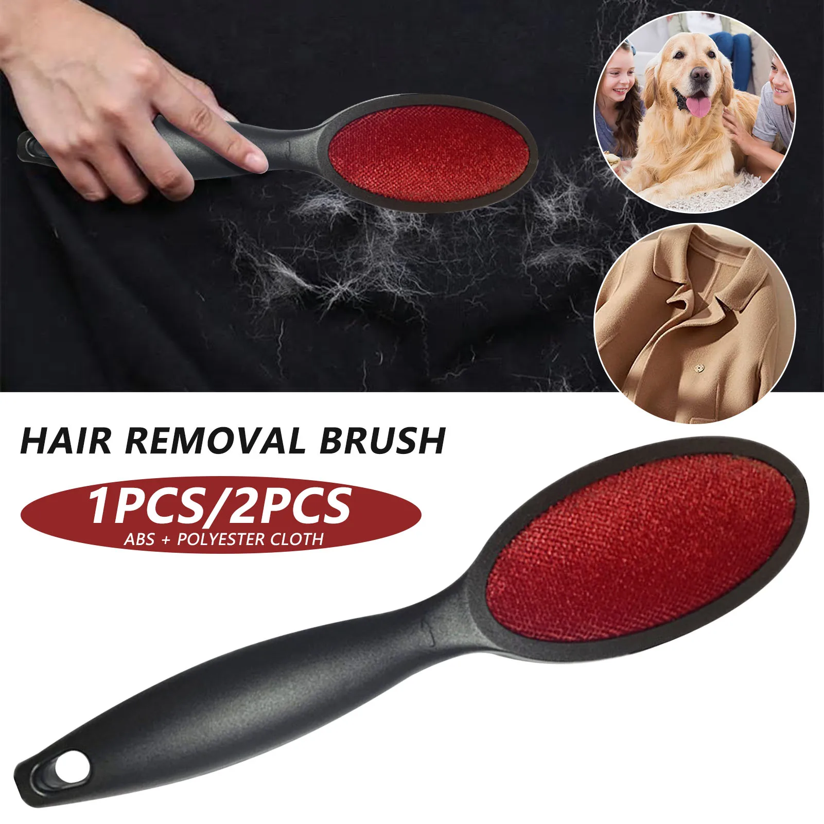 

Double-Sided Lint Brush Multipurpose Electrostatic Clothes Brush Hair removal device Clothes Duster for Pet Hair Remover Brush