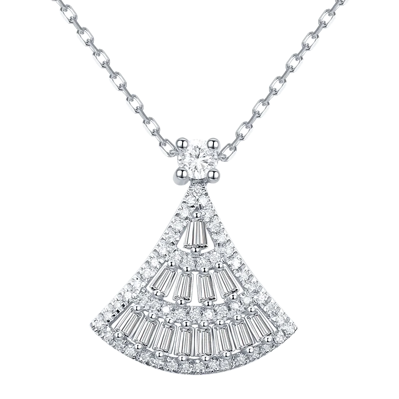 

OTIY Pendant Woman 18K Gold Real Diamond Necklace Fashion Style Exquisite Jewelry Engagement Gift