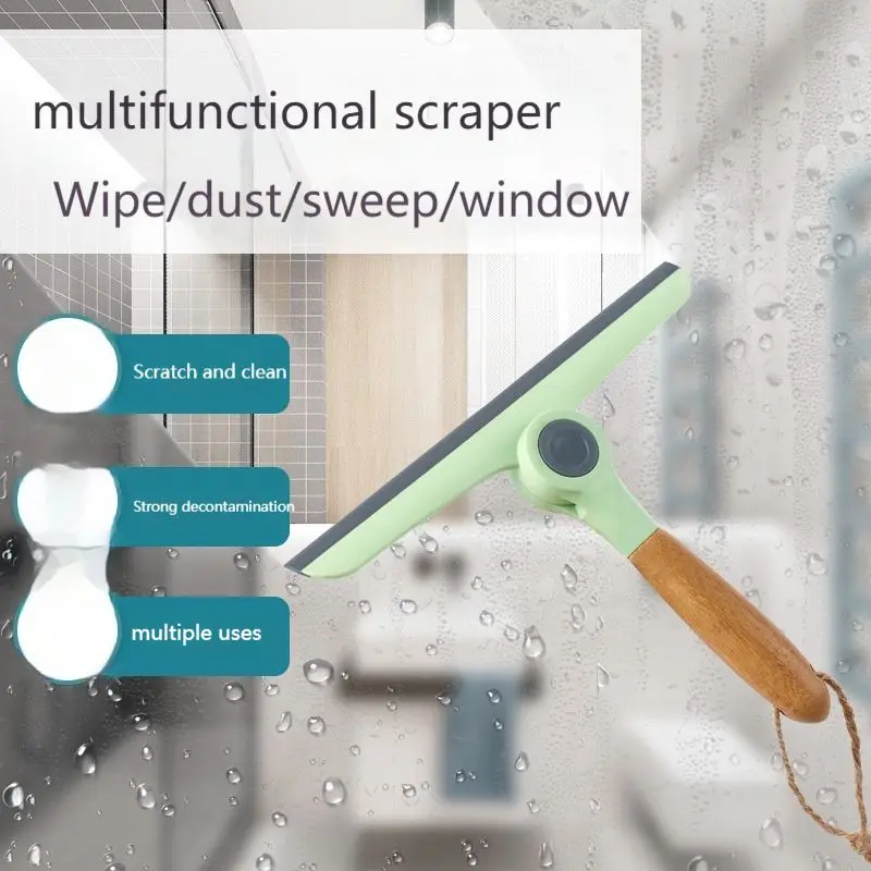 Стеклоочиститель с деревянной ручкой бытовой очиститель стекла для удаления