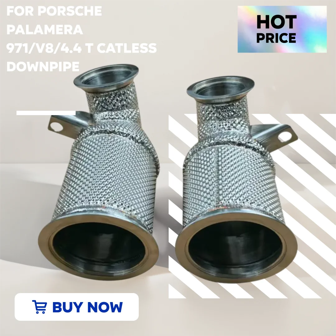Фото Для Porsche Palamera 971 Catless Downpipe V8/4,4 t Высокопроизводительный неипеченный каталитический нейтрализатор с изоляцией №5