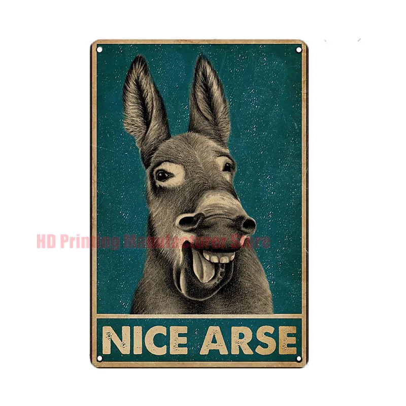 Забавный знак в виде туалета винтажный металлический стиле ретро жестяная