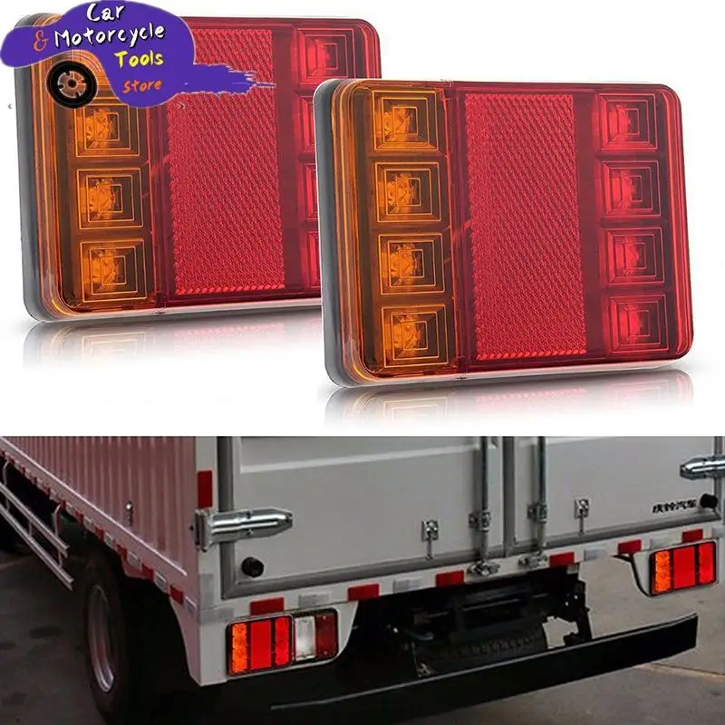 

Hot Sale Car Truck LED Rear 12V Lights Rear Lamps Waterproof TailightTail Light Warning Parts For Trailer Caravans DC