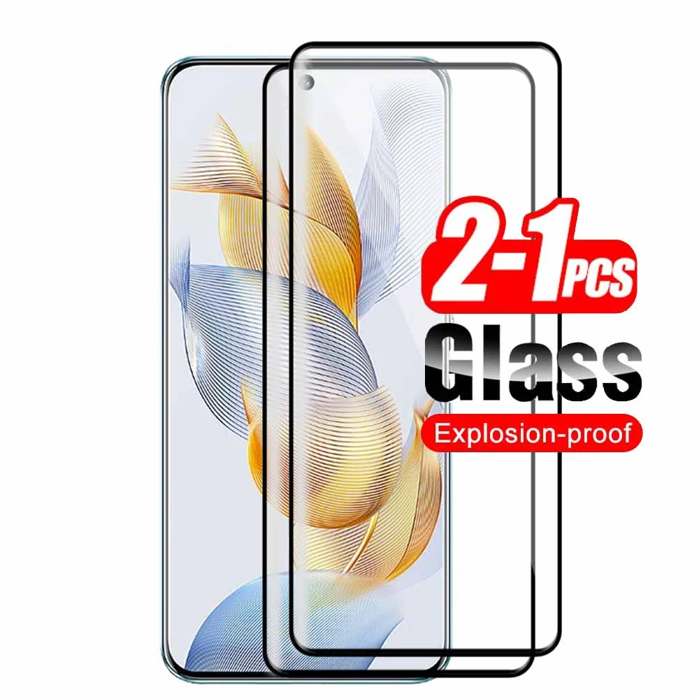 

1-2Pcs 9D Curved Tempered Glass For Honor 90 Honer Honar Xonor 90 Honor90 5G Screen Protectors Protective Film 6.7inch REA-AN00