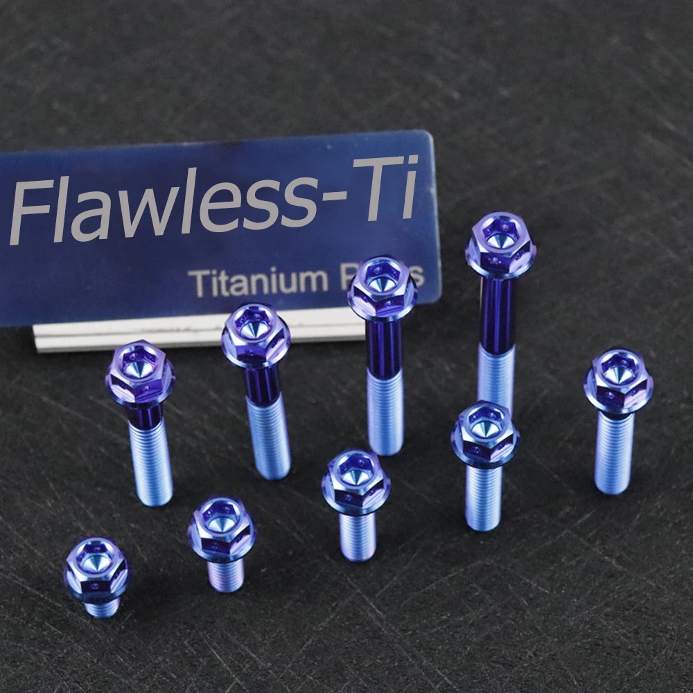

FLAWLESSTI Титановые болты M6 X10-50