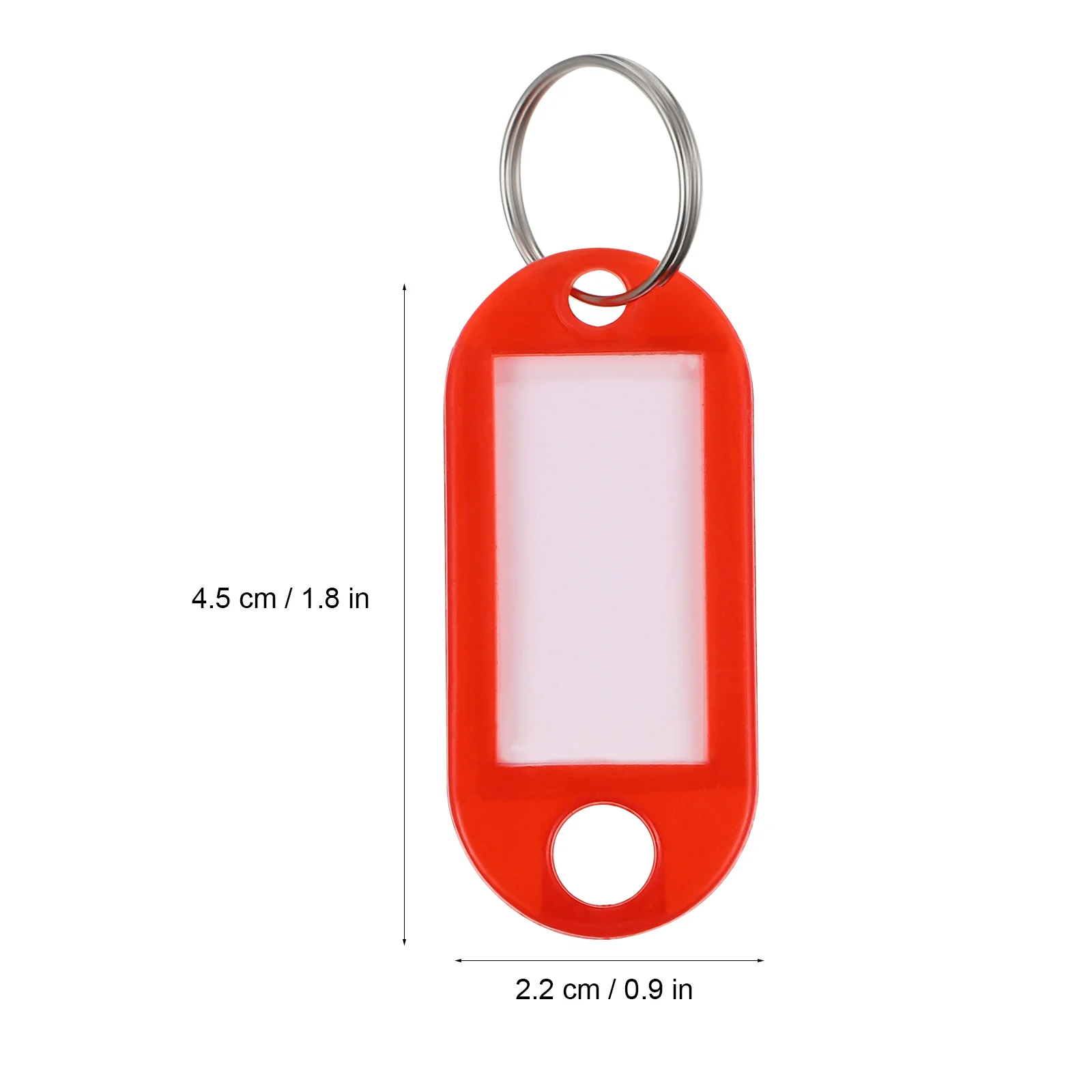 

100 Pcs Portable Practical Premium Lightweight Keyrings with Writable Blank Tags Keyrings with Writable Blank Labels