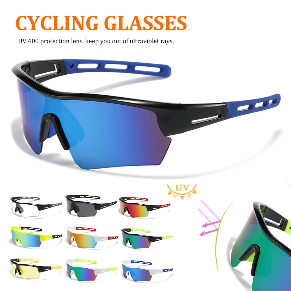 Купи Cycling Sunglasses Goggles UV400 Protection Windproof Outdoor Sports Sunglasses MTB Road Riding Fishing Eyewear For Men Women за 1 рублей в магазине AliExpress