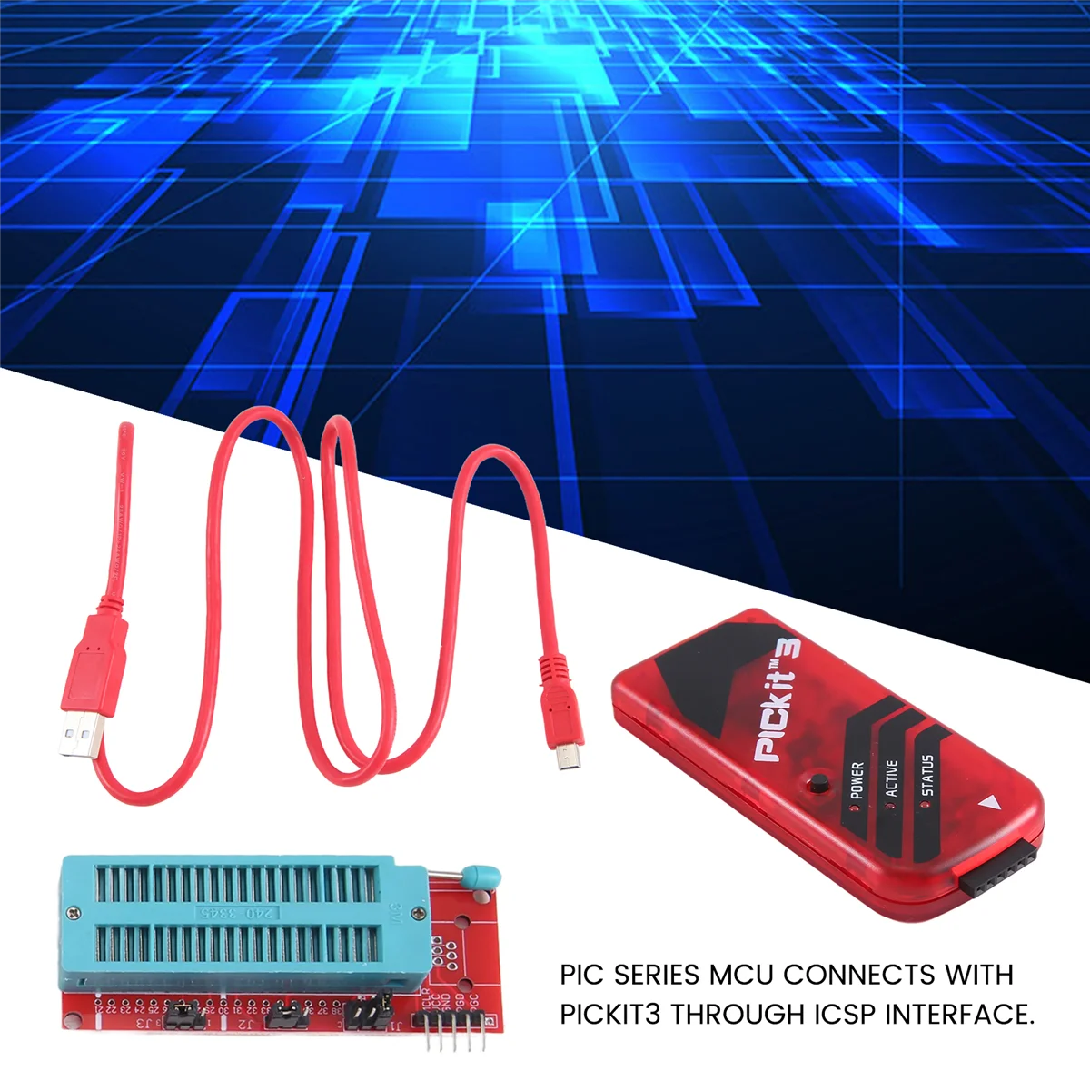 Программатор PICKIT3 универсальный PIC ICD2 PICKit 2 PICKIT 3 адаптер для программирования