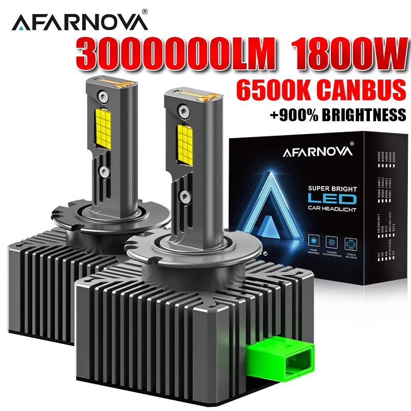 

D1S D3S 1800W Светодиодные фары HID D1S D3S D1R D3R Комплект ксеноновых светодиодных ламп Модернизированный комплект D2R D4R Автомобильные лампы CSP CANbus 12 В 24 В