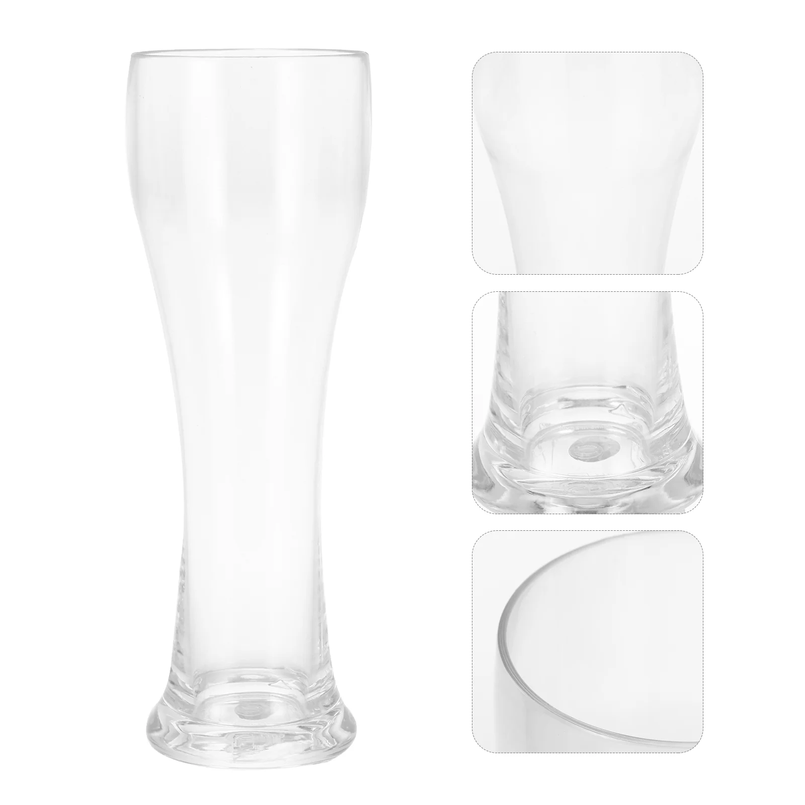 

440 ML Plastic Draft Beer Mug Tea Cups Glass Cocktail Glass Iced Plastic Drinking Mug Plastic Material Transparent Beer Tumbler