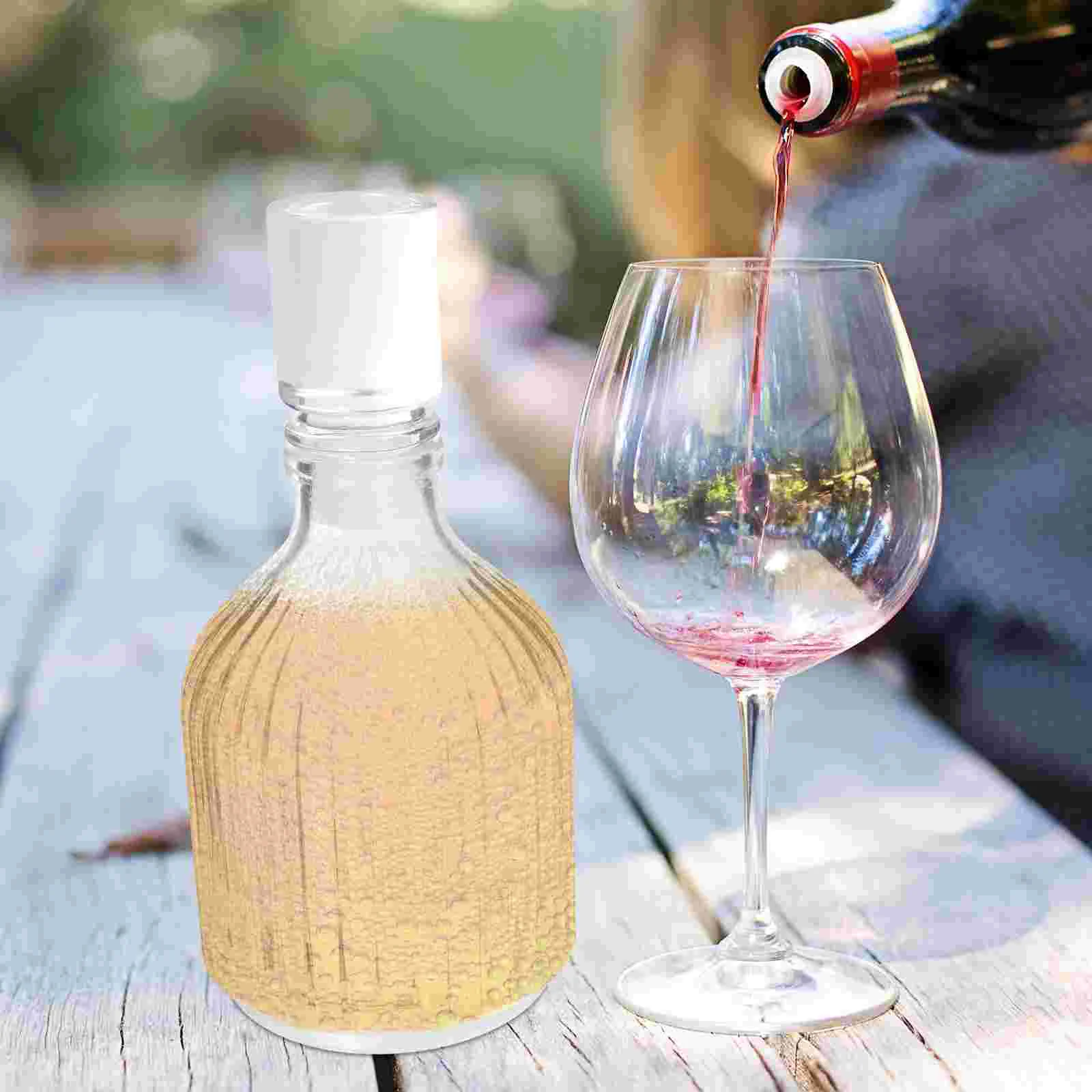 

Whiskey Bottle Decanter Glass Glasses Crystals Decor Set Whisky Household Empty Container