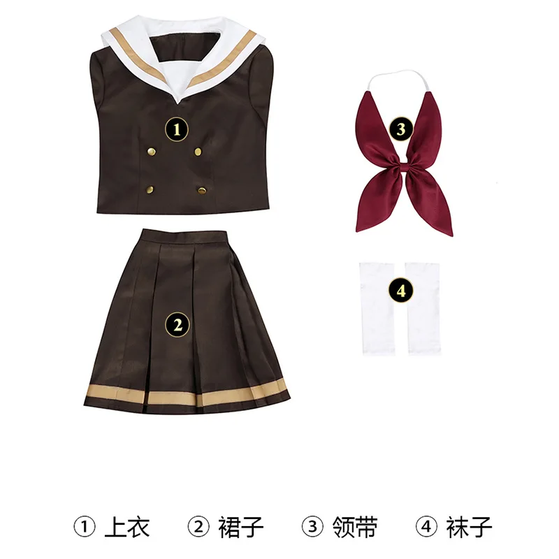 Новый звук Аниме! Парик для косплея Euphonium Kumiko Oumae парик JK коричневая верхняя юбка