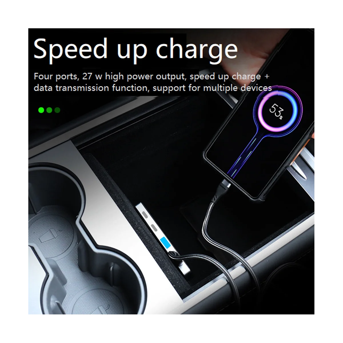 Для Model3/Y автомобильное зарядное устройство для быстрой зарядки док-станция типа