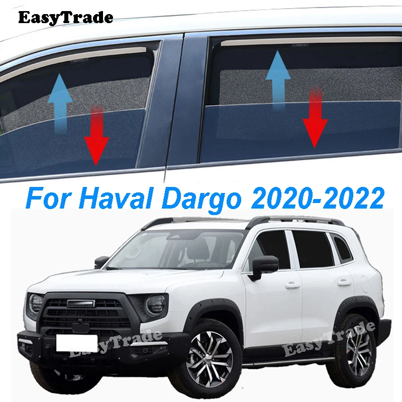 

For GWM Haval Dargo 2020-2022 Car Magnetic Sunshade Sun Visor Mesh Curtains Side Window Sun Shade Sunshield Sun Protection Cover
