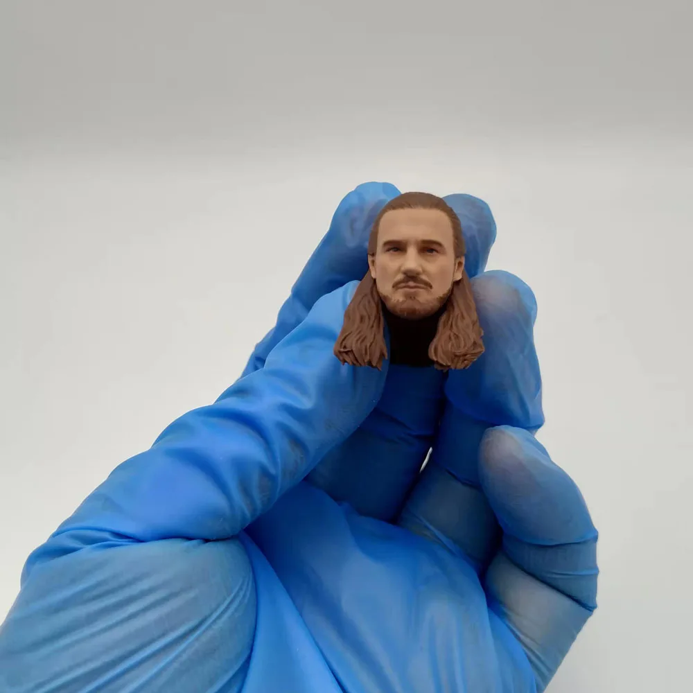 Масштаб 1/12 Куай-Гон Джин голова лепка Лиама несона для игры подходит 6-дюймовой