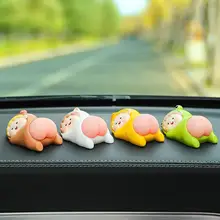 자동차 장식품 귀여운 만화 인형 장난감, 자동차 데스크탑 장식 용품, 크리스마스 선물 장식품, 자동차 인테리어, Q 팝 방귀 신사