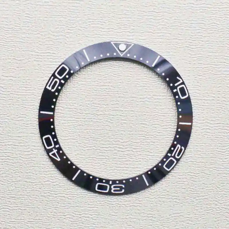 Watch Replacement Parts 40mm*31.5mm Ceramic Bezel Insert Ring Fit Sea 300 Series Watch