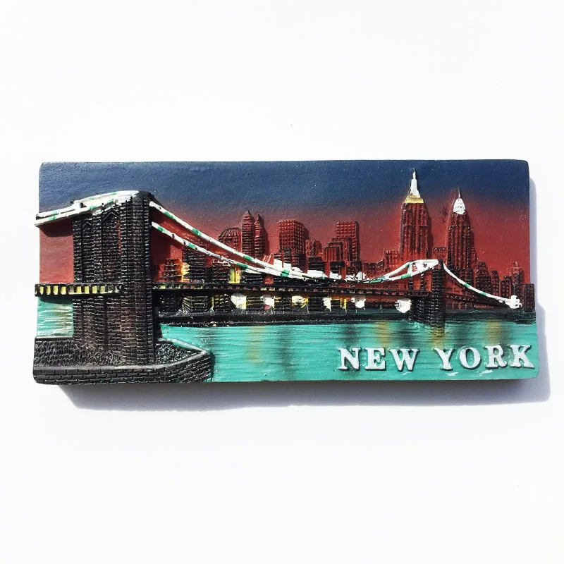 

America Travelling Fridge Magnets United States New York Florida Hawaii Las Vegas Tourism Souvenirs Fridge Stickers Home Decor