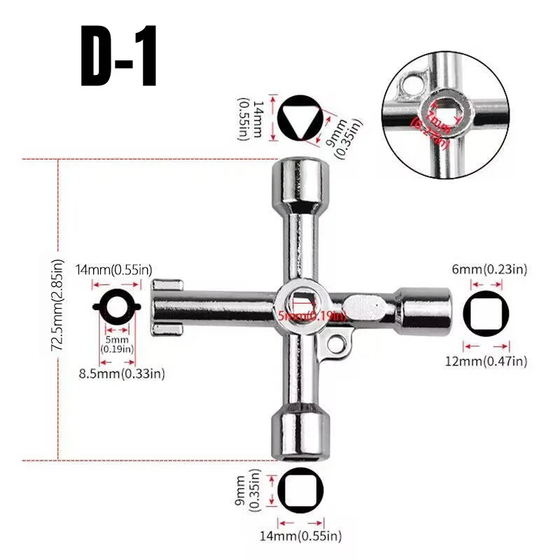 

Многофункциональный ключ-отвертка 4-в-1 из сплава