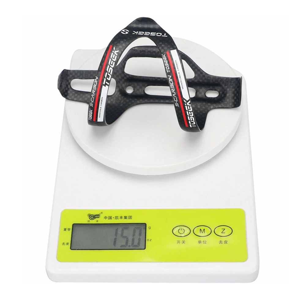 TOSEEK-Углеродная клетка для бутылки с водой держатель велосипедной аксессуары