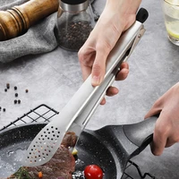 304 stainless steel bbq tongs multifunction salad food tongs bread tongs kitchen tools
