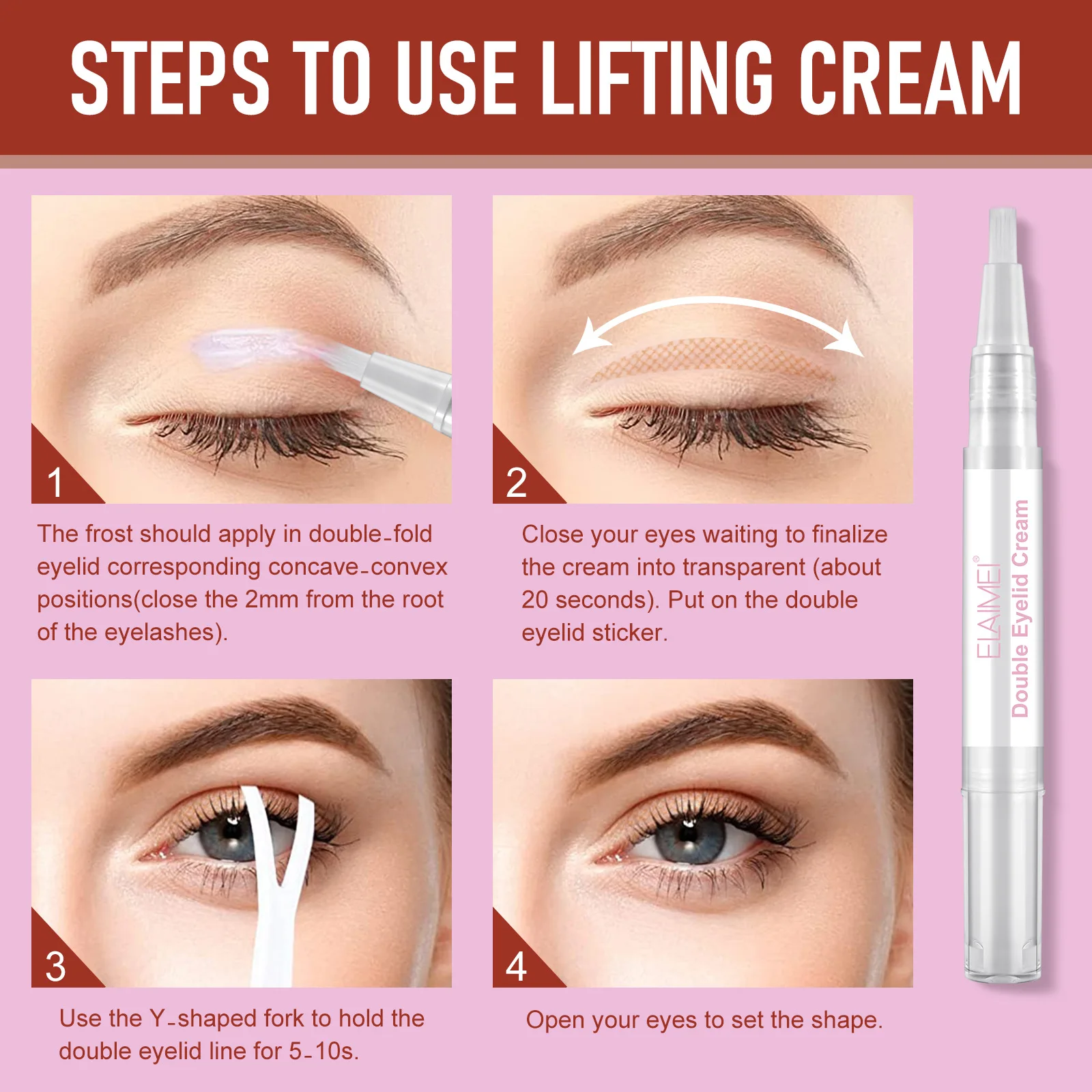 480 Шт. Двойная Лента Для Век Подъема Глаз Сумка Волоконные Инструменты