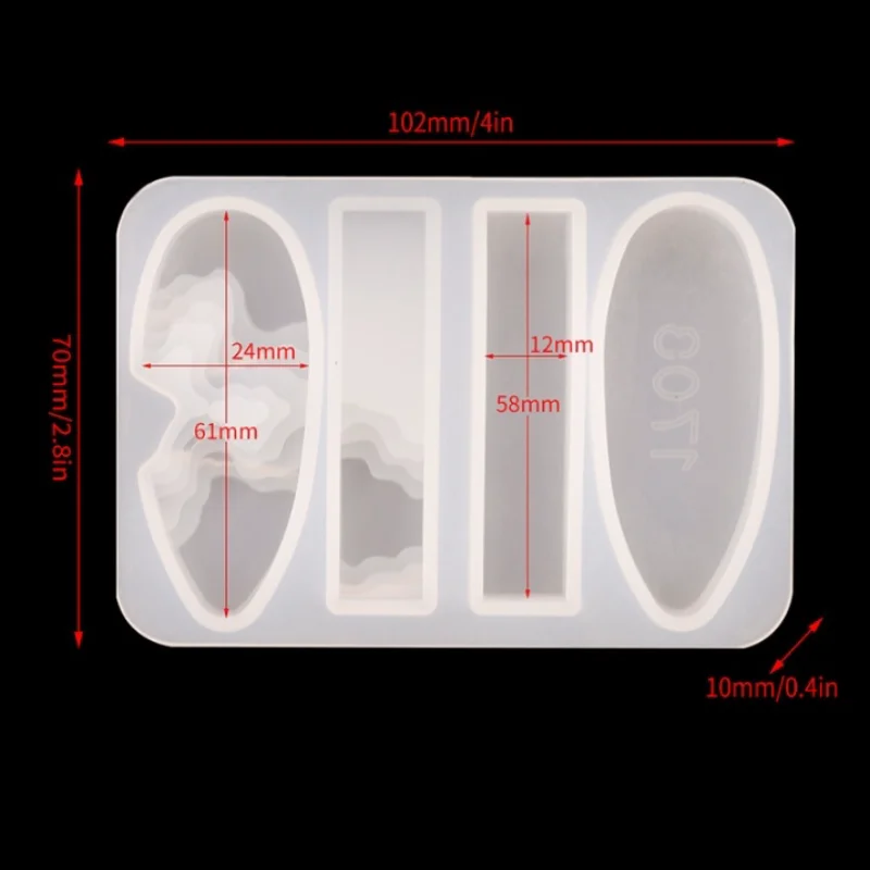 Силиконовая форма ручной работы сделай сам для заливки капель воды ювелирных
