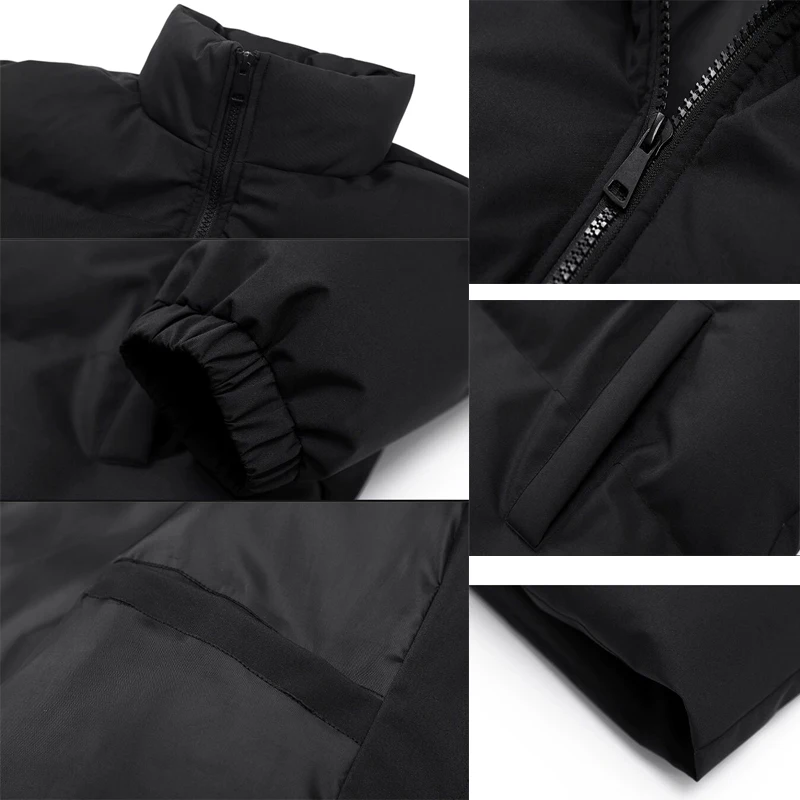 2023 Jacket Men Parkas Thicken Warm Coat Mens Stand Collar Solid Color Casual Parka Women Fashion New Streetwear 6XL