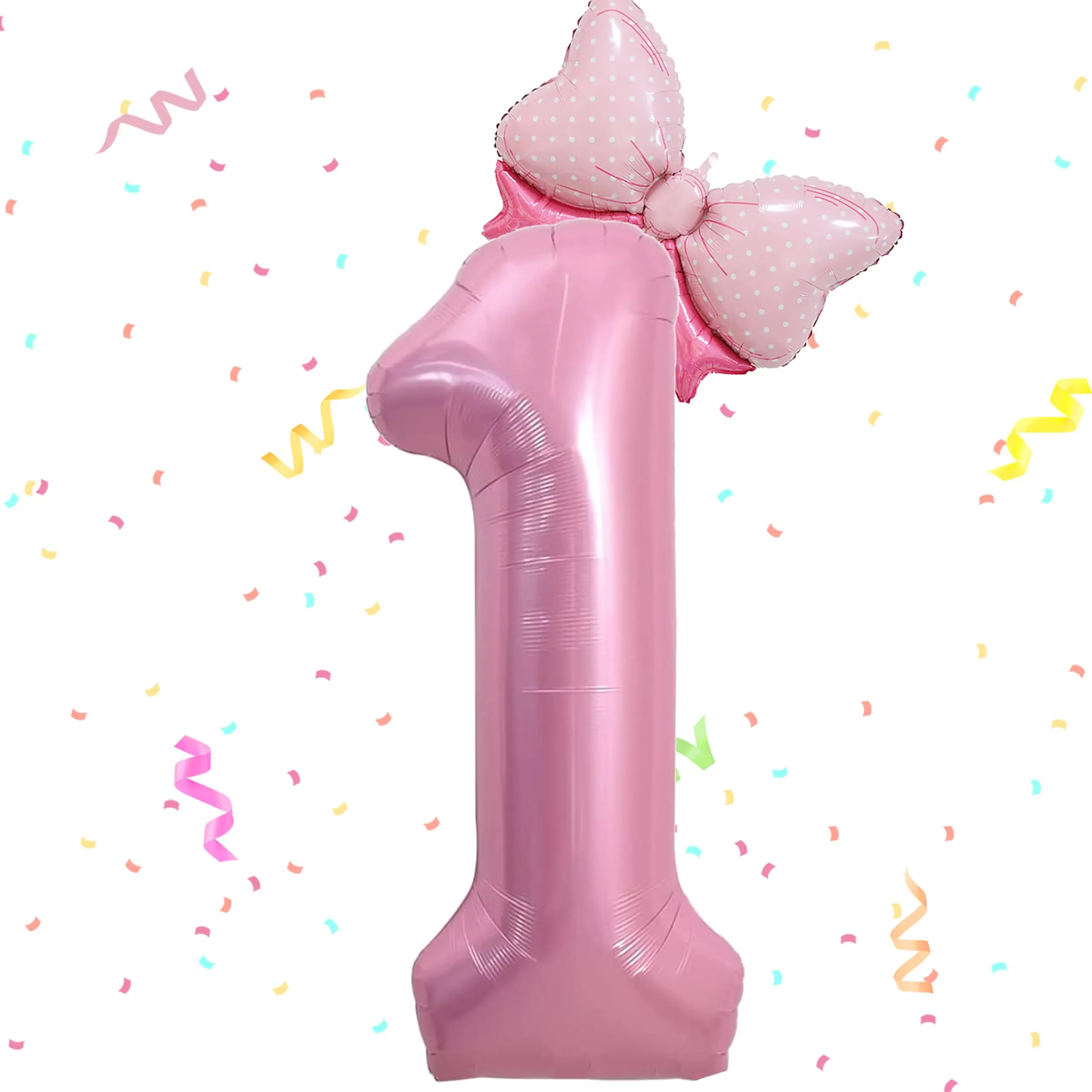 

Фольгированные цифры 40 дюймов, розовые, макаронный перламутр, 2 шт.