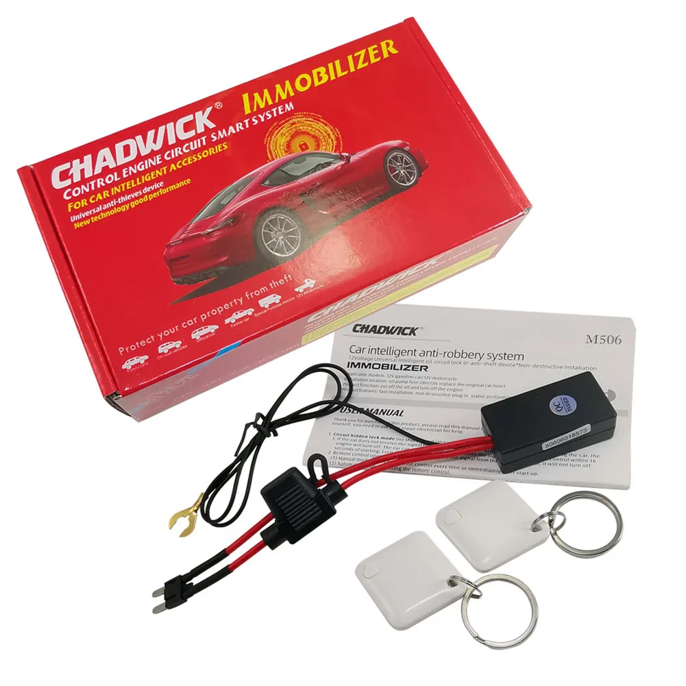 

New RFID Immobilizer Wireless Engine Lock Car Alarm System Anti-Hijacking Intelligent Circuit Cut Off Auto Unlock Device