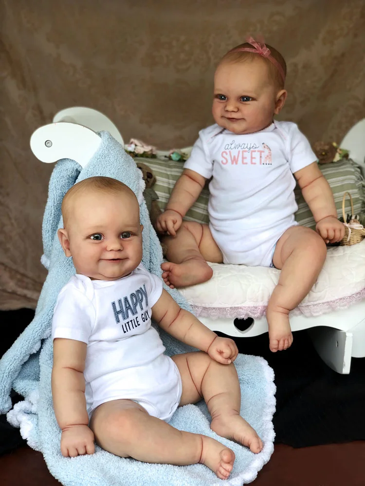 Кукла-реборн с открытыми глазами детская драпировка 22 дюйма |