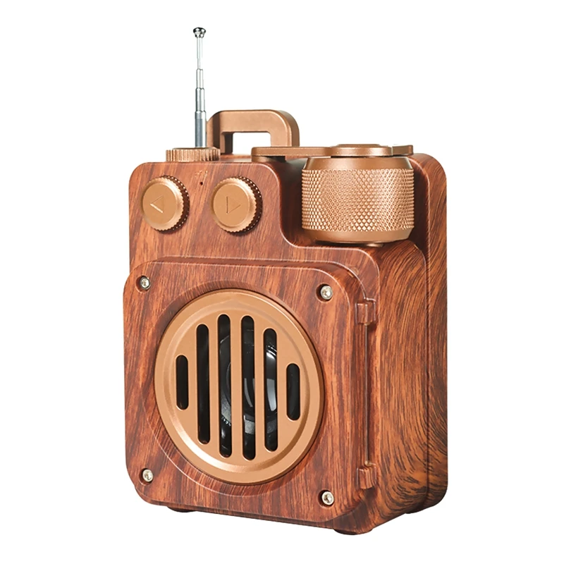 

Retro Radio Wireless Bluetooth Radio Speaker Old Fashion Style Radio For Home Outdoor