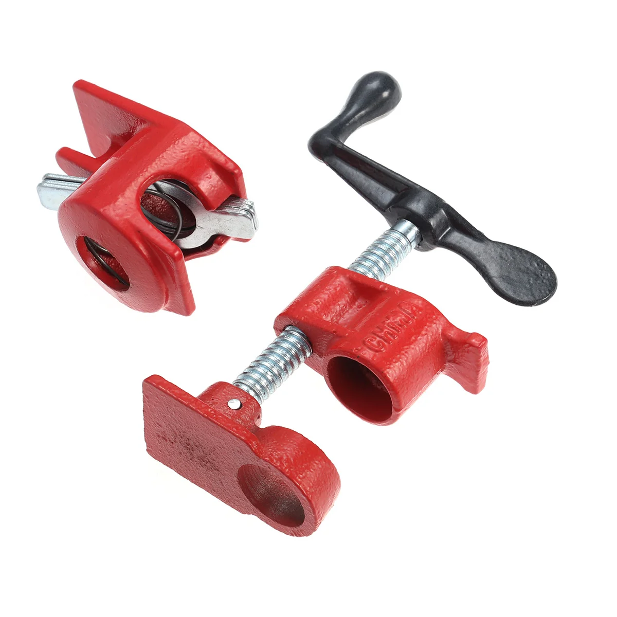 

Table Clamp Wood Gluing Pipe Clamp Set 3/ 4 Heavy Duty Pipe Clamp for Metal Water Pipe Jointed Board Woodworking Cast 50mm (