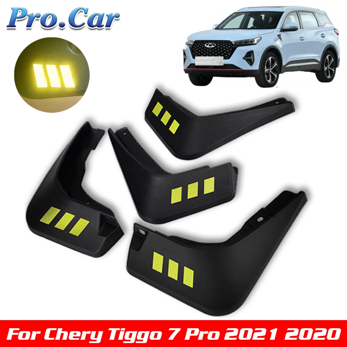 

Mud Flaps For Chery Tiggo 7 Pro 2020 2021 2022 4 PCS Front Rear Fender Mudguards High Quality Guard Splash Car Styling